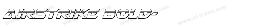 Airstrike Bold字体转换